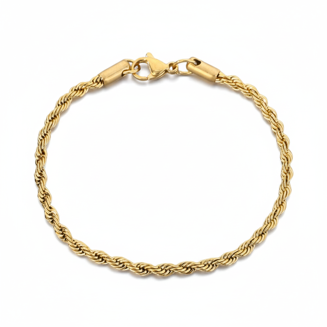 Rope Bracelet (Gold-Colored) 3mm