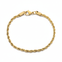 Rope Bracelet (Gold-Colored) 3mm