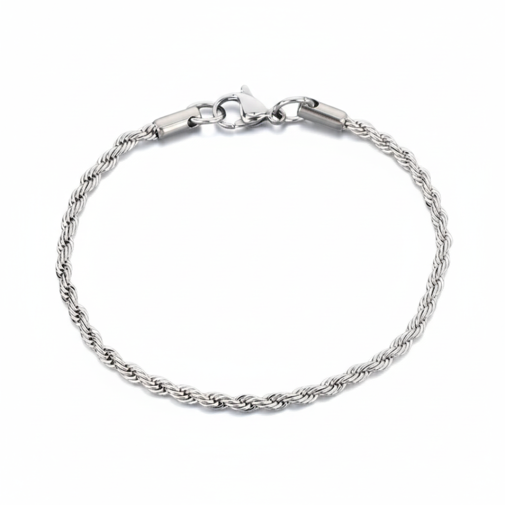 Rope Bracelet (Silver) 3mm