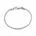 Rope Bracelet (Silver) 3mm