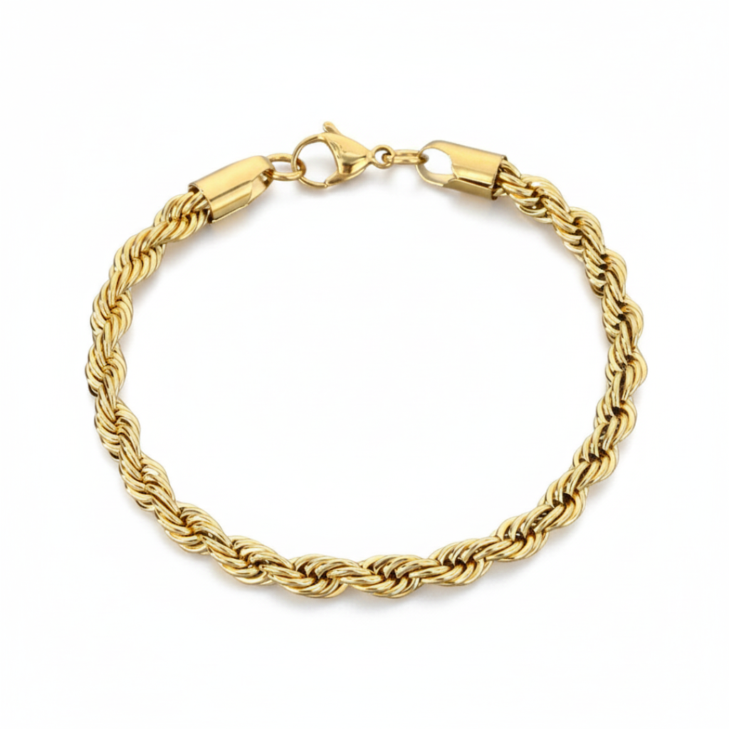 Rope Bracelet (Gold) 5mm
