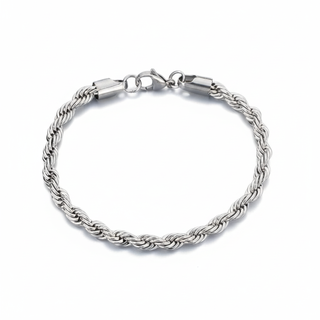 Rope Bracelet (Silver) 5mm