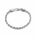 Rope Bracelet (Silver) 5mm