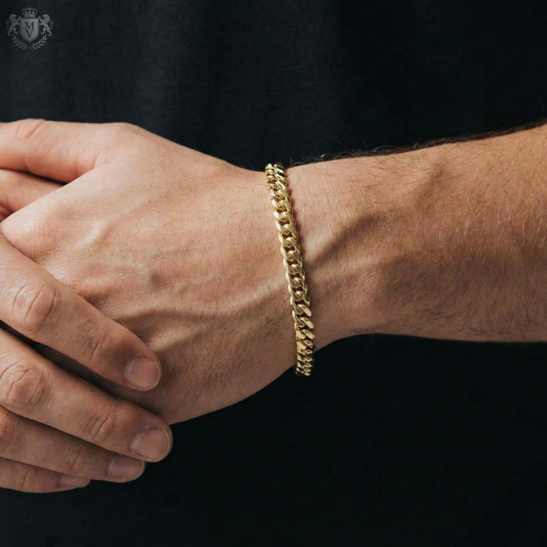 Cuban Bracelet (Gold-Colored) 8mm