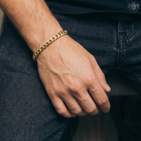 Cuban Bracelet (Gold-Colored) 8mm