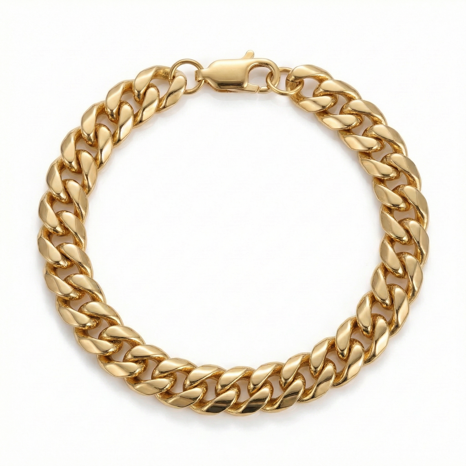 Cuban Bracelet (Gold-Colored) 8mm