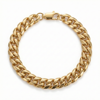 Cuban Bracelet (Gold-Colored) 8mm