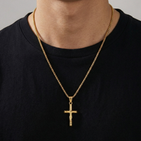 Crucifix (Gold-Colored) 3mm