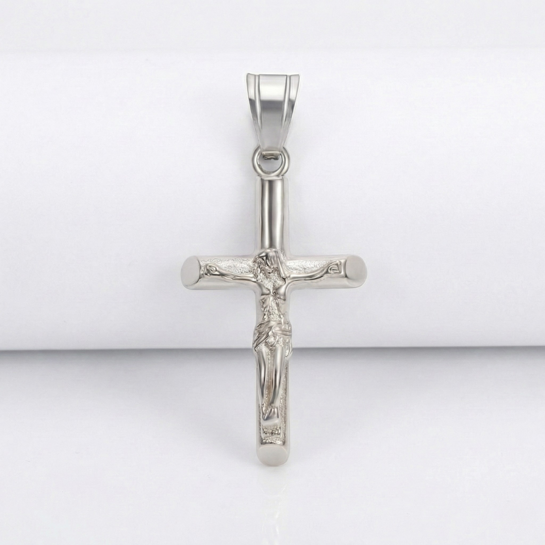 Crucifix (Silver-Colored) 3mm