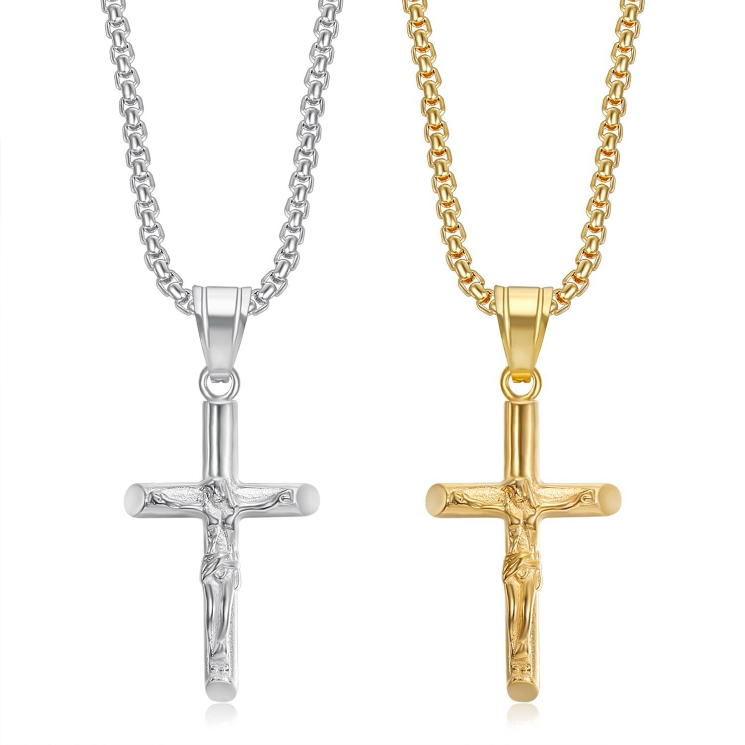 Crucifix (Gold-Colored) 3mm