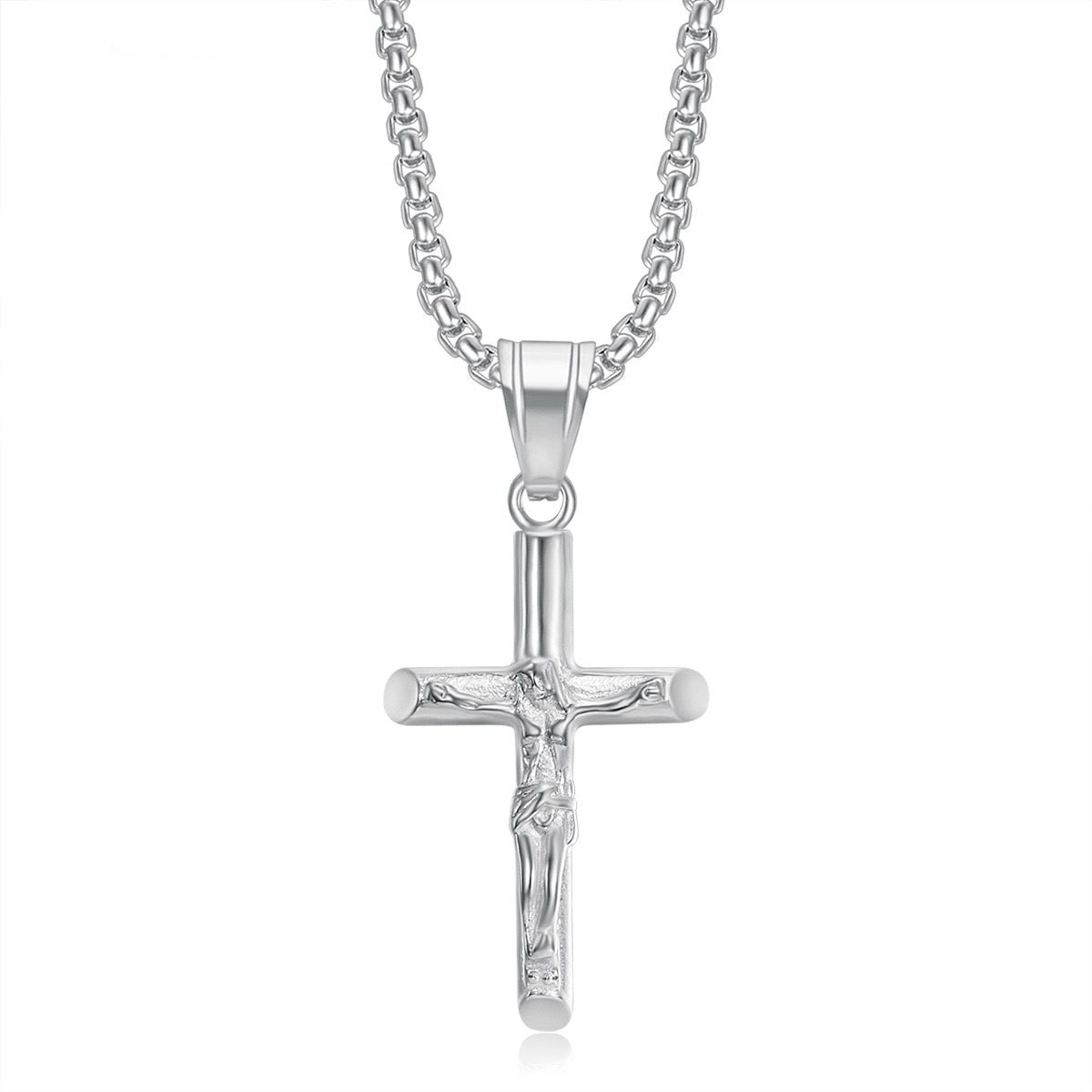 Crucifix (Silver-Colored) 3mm