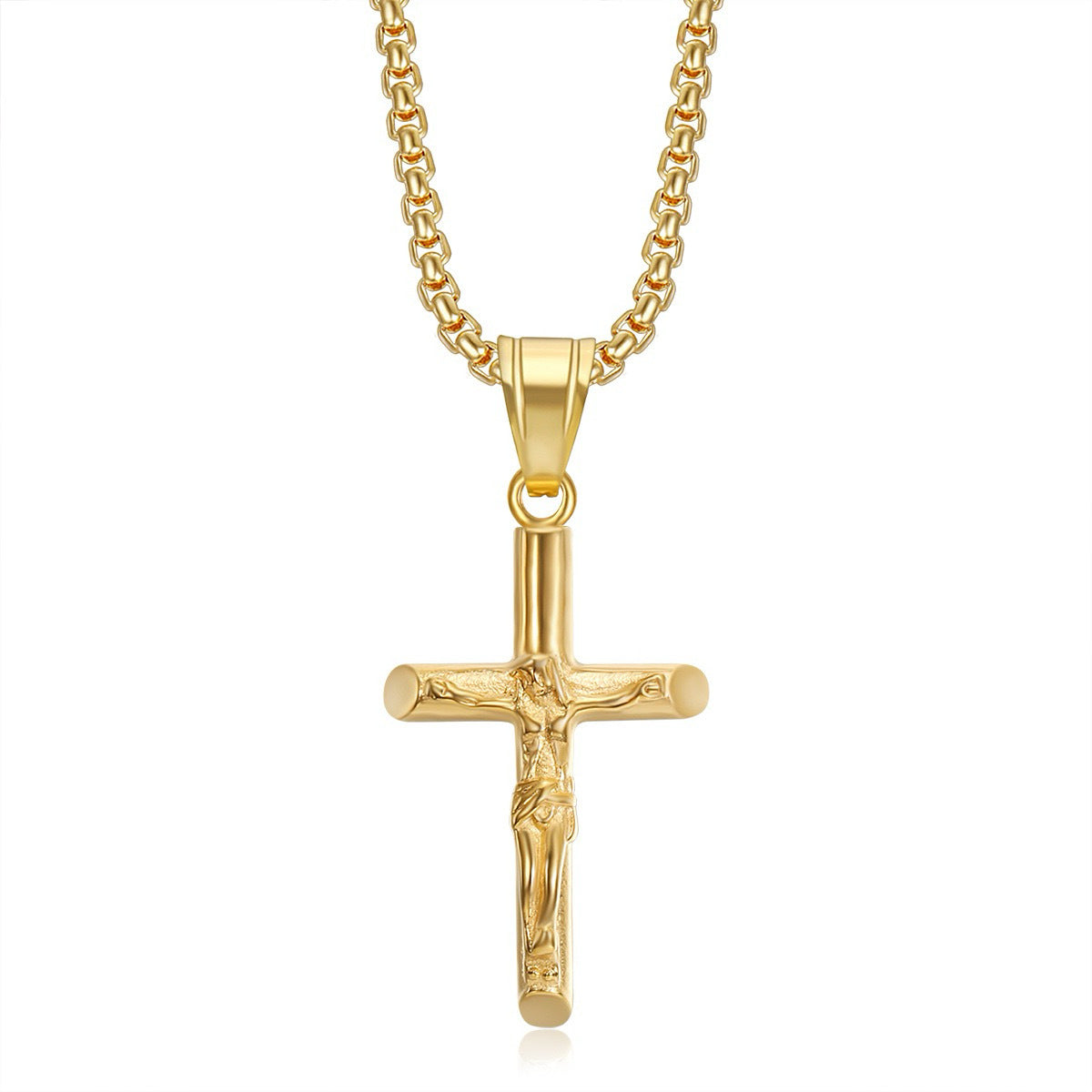 Crucifix (Gold-Colored) 3mm