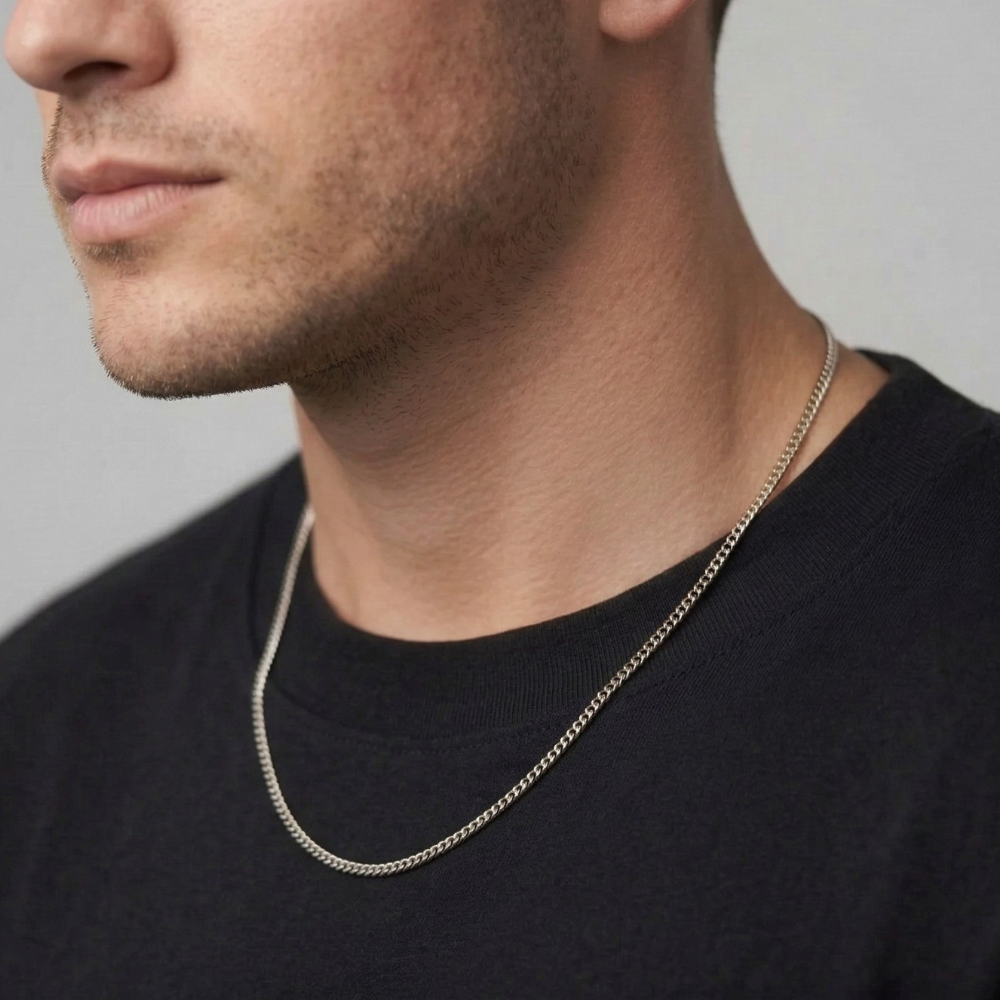 Connell Chain (Silver-Colored) 2mm
