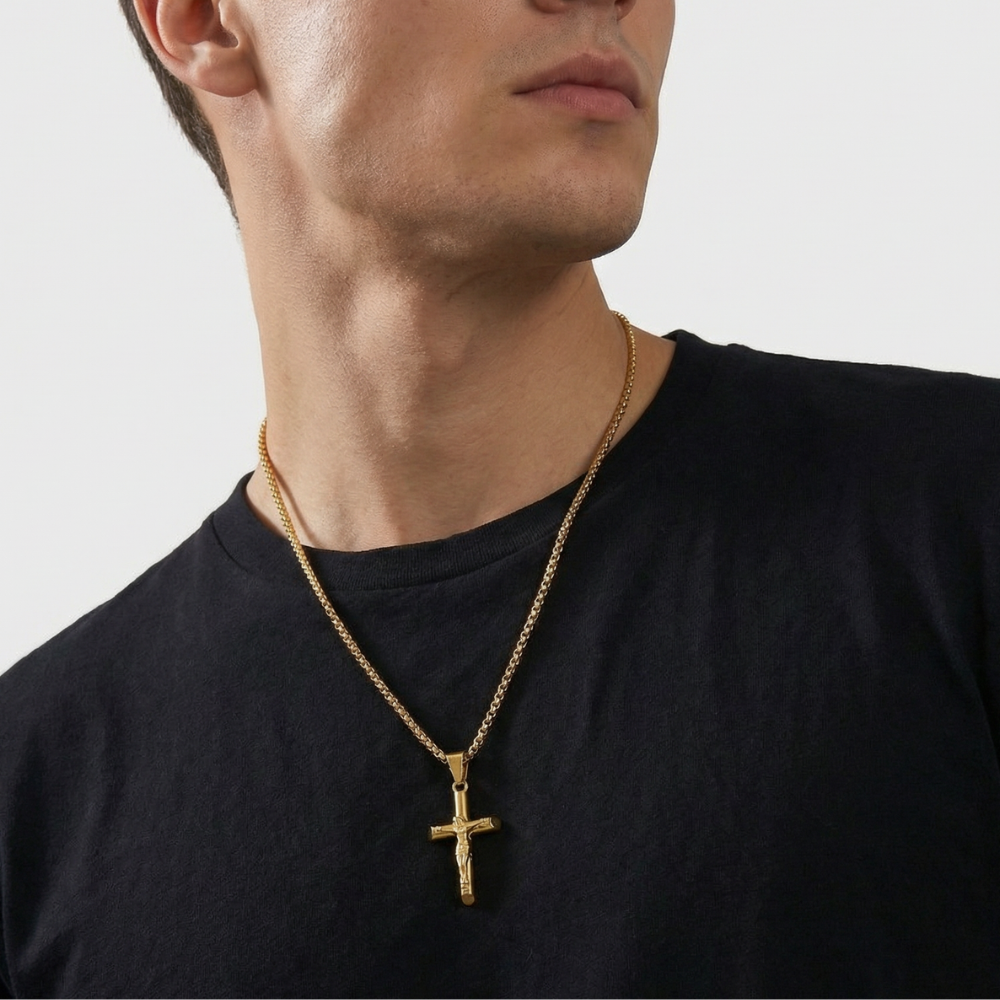 Crucifix (Gold-Colored) 3mm
