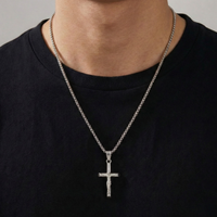 Crucifix (Silver-Colored) 3mm