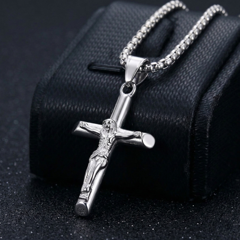 Crucifix (Silver-Colored) 3mm