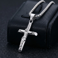 Crucifix (Silver-Colored) 3mm