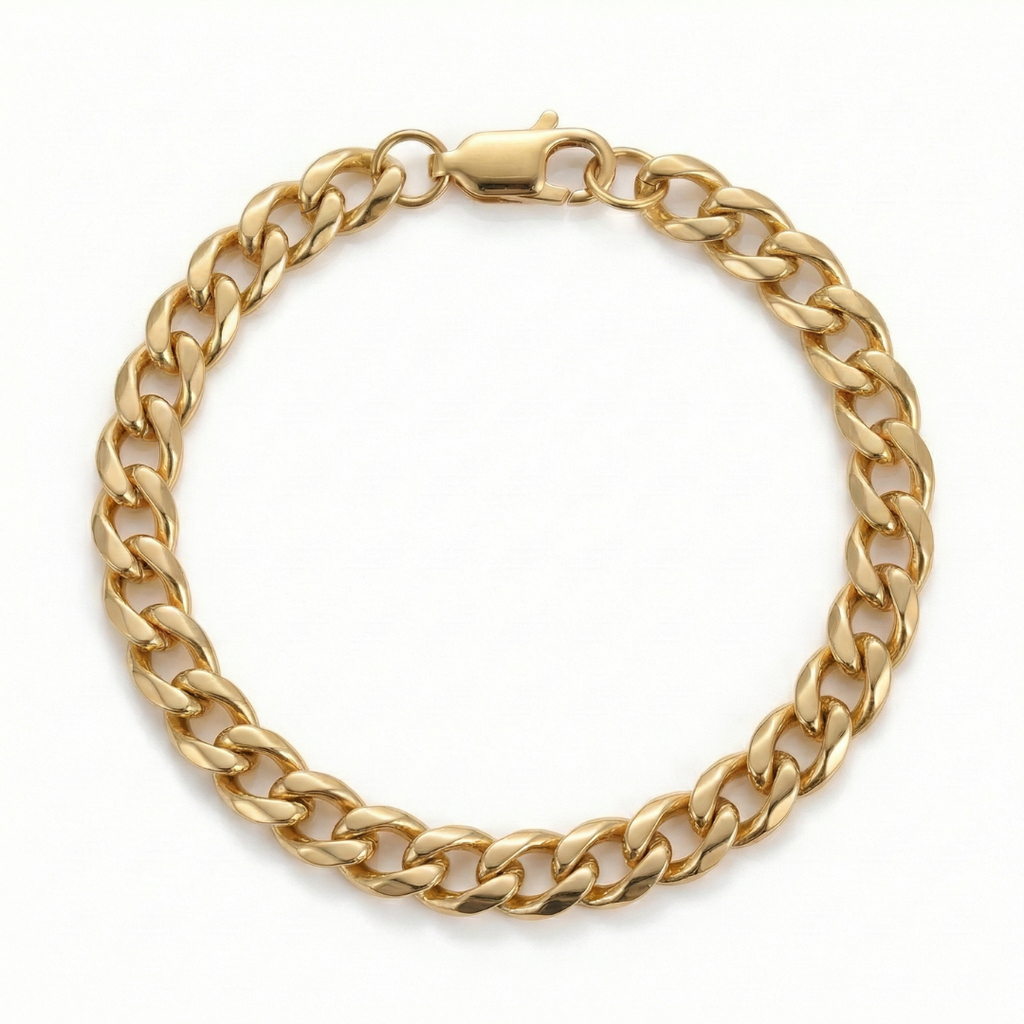 Cuban Bracelet (Gold) 4mm