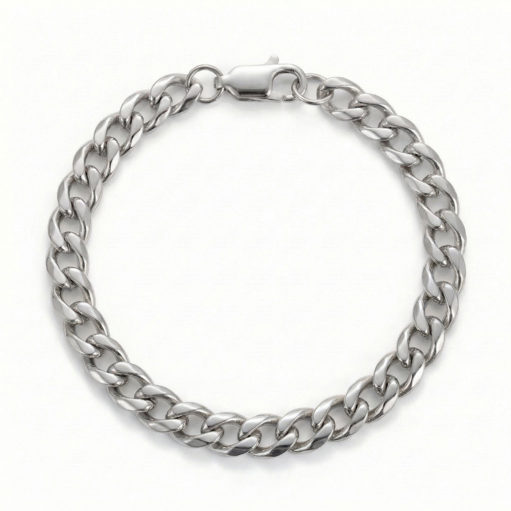 Cuban Bracelet (Silver) 4mm