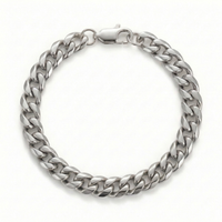 Cuban Bracelet (Silver-Colored) 6mm