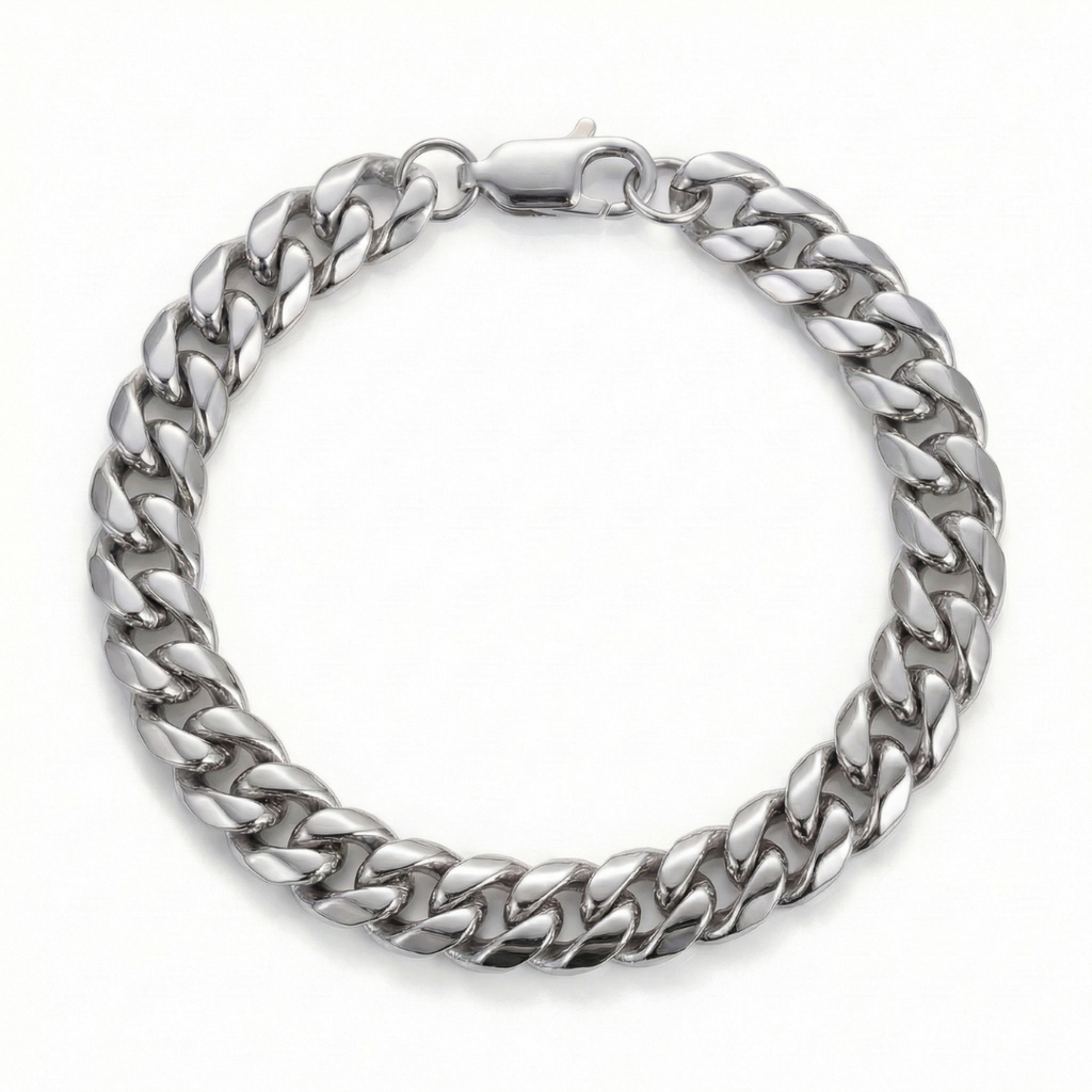 Cuban Bracelet (Silver) 8mm