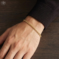 Cuban Bracelet (Gold-Colored) 4mm