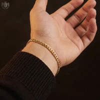 Cuban Bracelet (Gold-Colored) 4mm