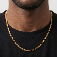 Cuban Chain (Gold-Colored) 4mm
