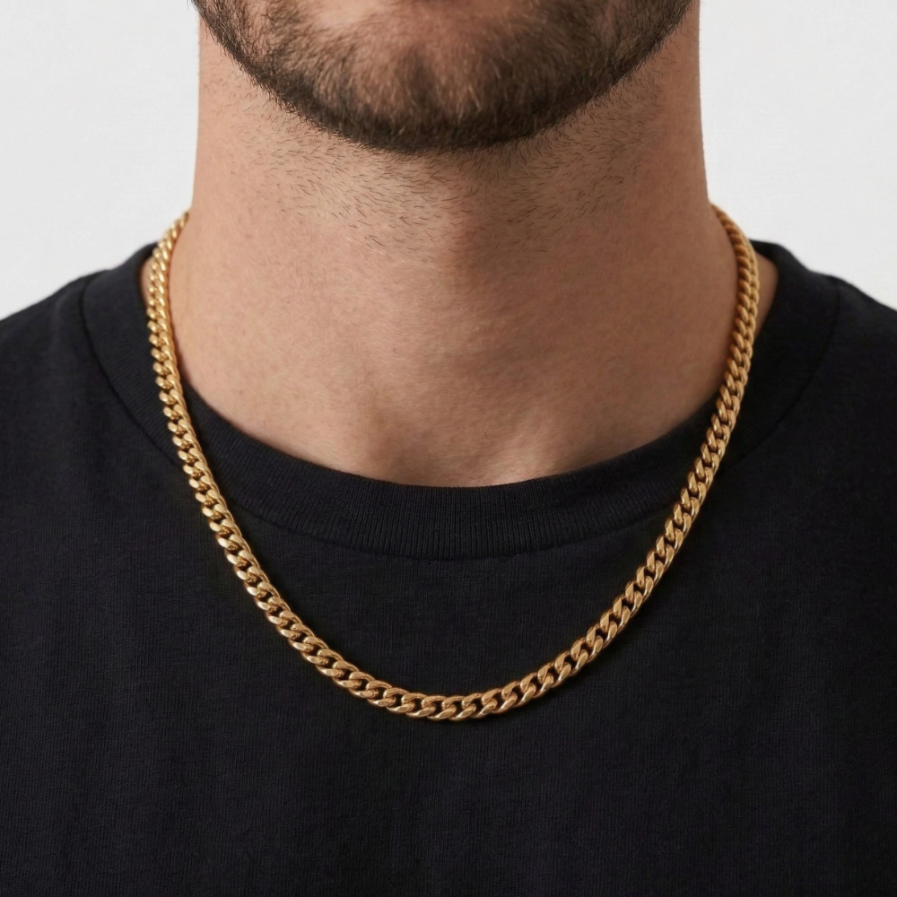 Cuban Chain (Gold-Colored) 6mm