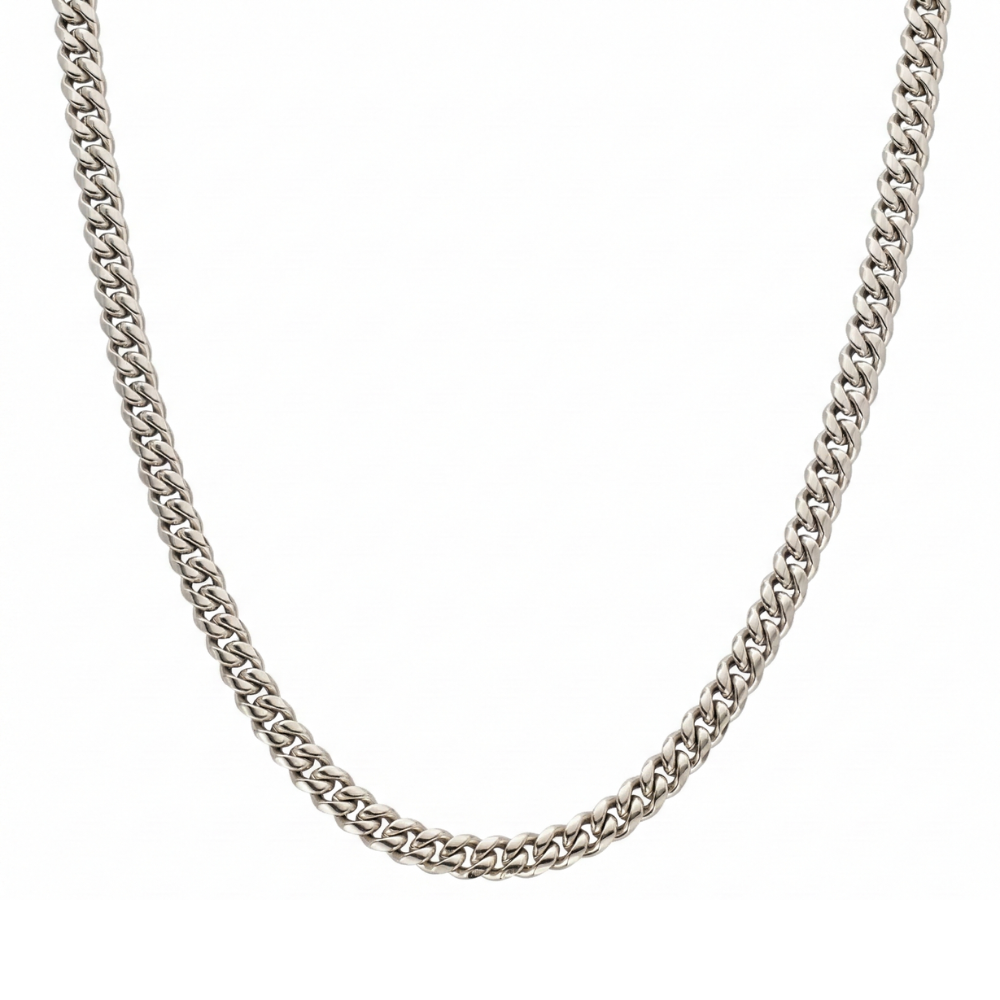 Cuban Chain (Silver-Colored) 6mm