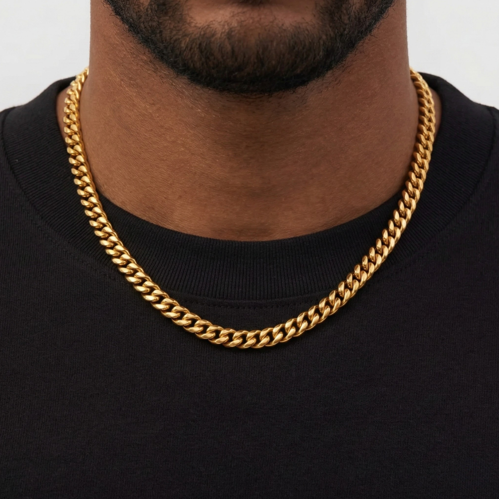 Cuban Chain (Gold-Colored) 8mm
