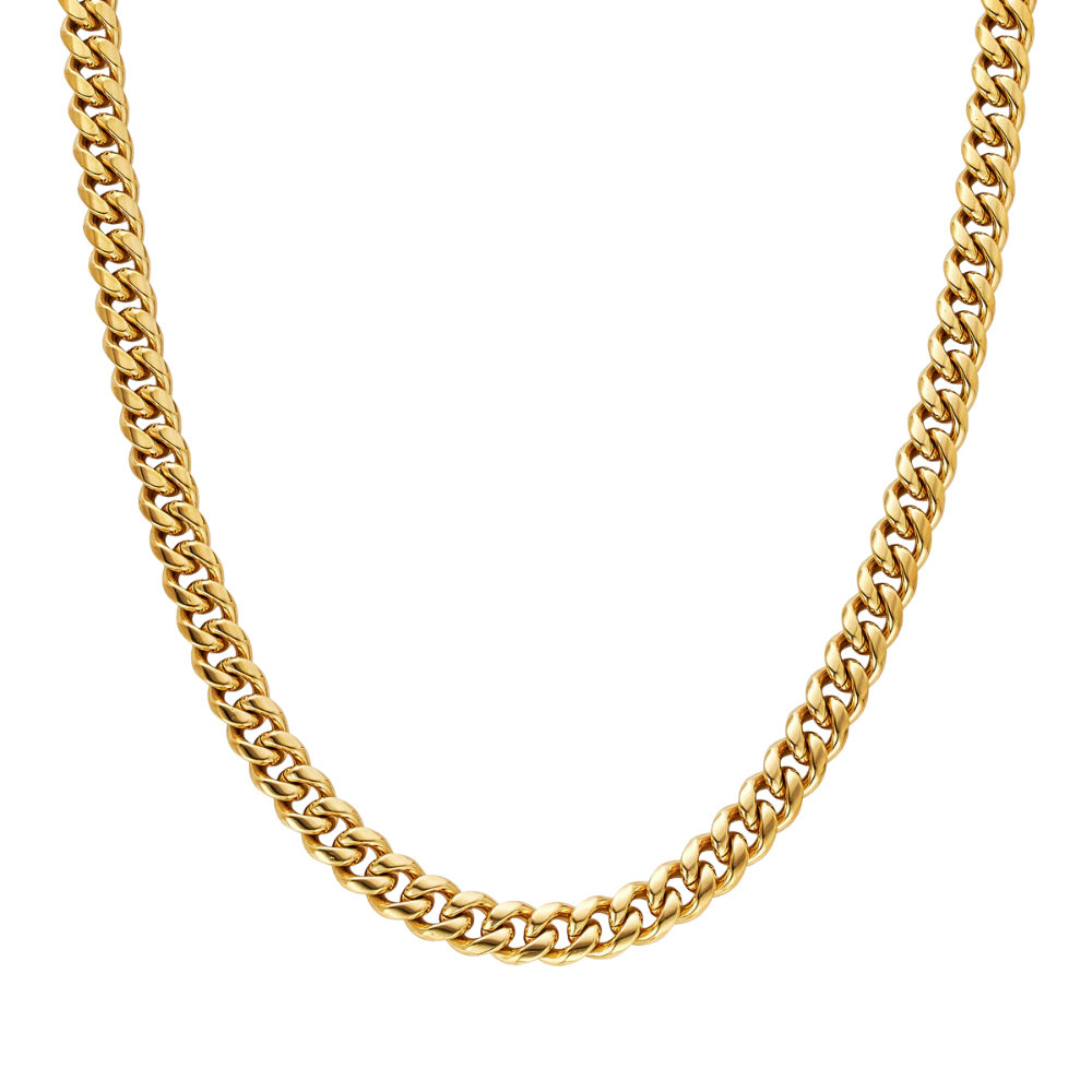 Cuban Chain (Gold-Colored) 8mm