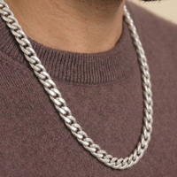 Cuban Chain (Silver-Colored) 8mm