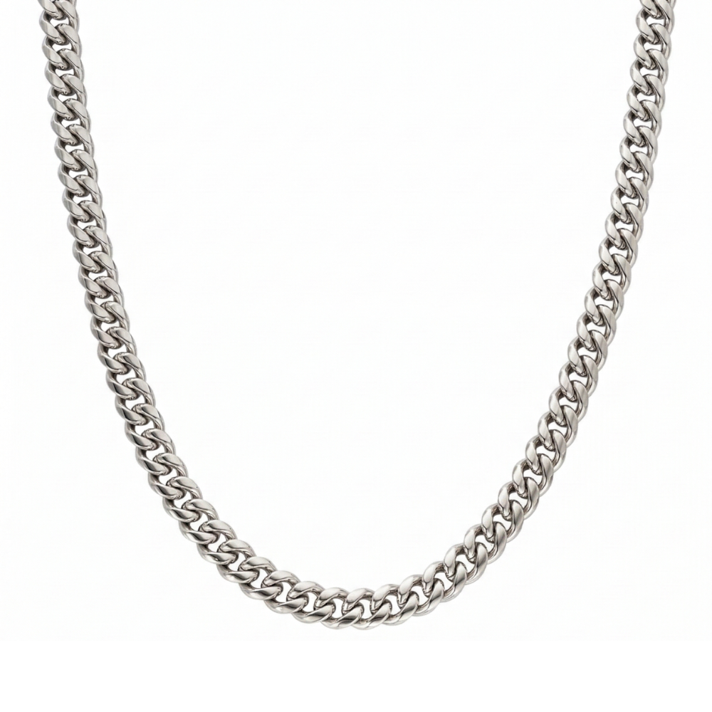 Cuban Chain (Silver-Colored) 8mm